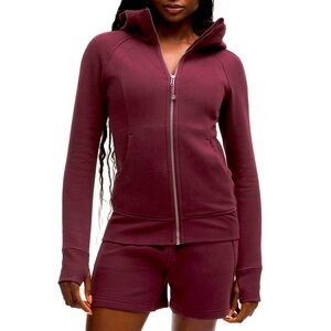 Garnet Lululemon Scuba fill zip hoodie. Size Small.